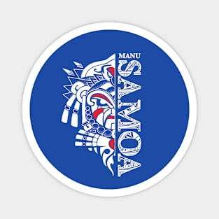 Manu Samoa Rugby Samoan Tattoo Mask Magnet